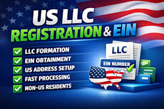 do US llc registration and ein for US and non US resident