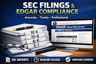 professionally prepare sec filings and manage edgar compliance for your company