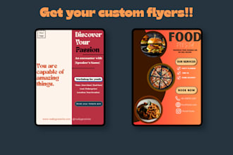 design a custom flyer for you