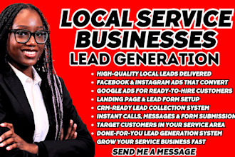 local service leads local business leads via facebook ads instagram ad google ad