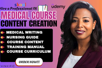 create expert medical course and nursing training manuals