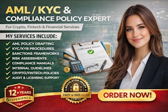 do aml, kyc and sanctions consultancy services