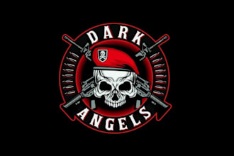 design high quality military mascot logo with t shirt design