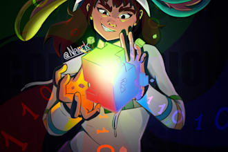 do a character illustration or concept