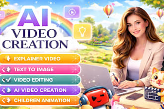 create a realistic ai video and animation video