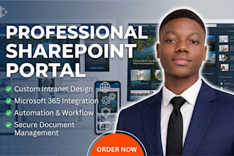 build a private sharepoint intranet website portal for your business
