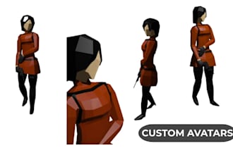 create a voxel art character, stylized character, n64  model, ps1 y2k character