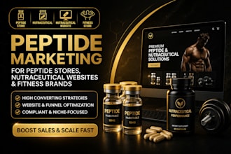 fix and scale your peptide nutraceutical or fitness store marketing