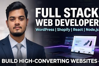 build rebuild custom website development full stack front end back end developer