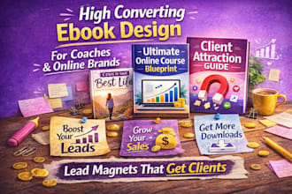 create lead magnet ebook design, workbook pdf design pdf lead magnet canva ebook