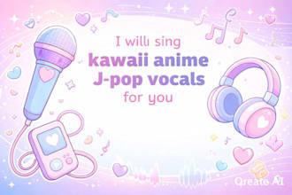 sing anime female vocals jpop song kawaii voice