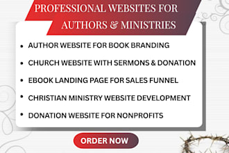 design church website, christian ministry, nonprofit and donation website