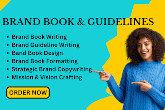 do brand book writing copywriting branding guidelines style guide design