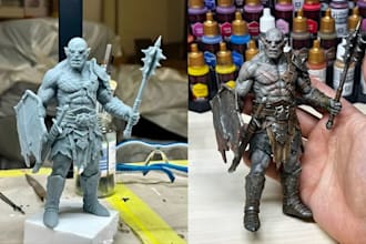 3d print and paint miniature painting 3d resin printing anime figure 3d toys