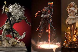 3d print and paint miniature painting 3d resin printing anime figure 3d toys