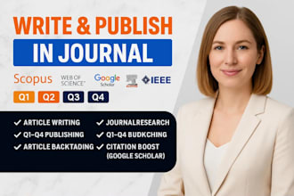 write and publish your research in scopus q1 q4, google scholar indexed journals
