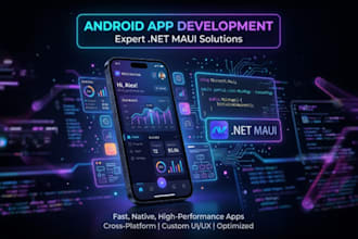 build scalable android applications using net maui