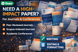 write peer reviewed journal papers, con paper, scientific scopus paper