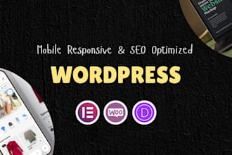 redesign or design modern wordpresss website elementor pro