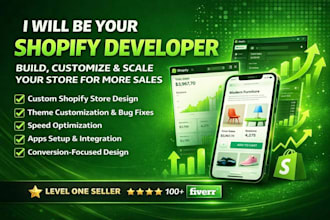be your shopify developer and coder for custom coding bug and liquid error fixes
