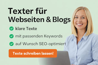 ich schreibe SEO texte für blogs, webseiten und online shops