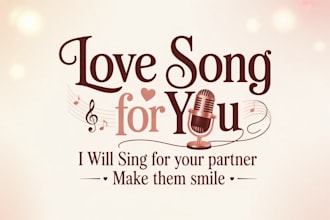 sing a personalized love song for you and your partner