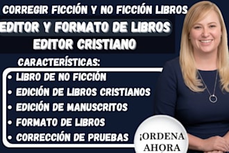 correccion de pruebas de libros de ficción y no ficción para amazon KDP