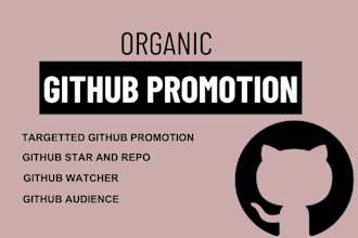 do organic github promotion to gain stars fork repo traffic and followers