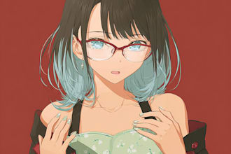 draw anime characters illustration