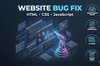 fix HTML CSS javascript bugs on your website