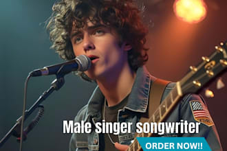 work as your professional male singer, songwriter, and session vocalist