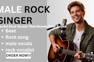 record intense male rock vocals and rap with  studio quality sound