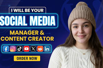 be your social media manager and content creator for business growth