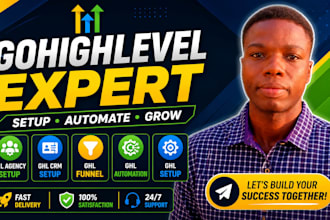 setup ghl CRM, ghl funnel and provide ghl agency support