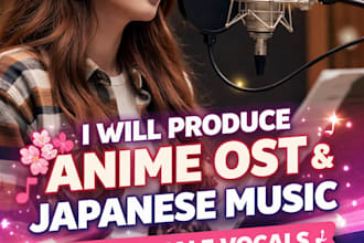 produce original anime style ost, cinematic ntro and background music