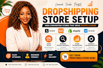 create shein shop, temu seller center or shopify dropshipping store