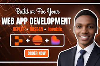 build, fix and deploy web apps using replit, lovable and base44 saas mvp expert