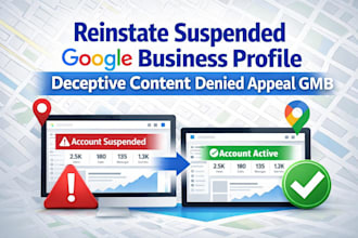 reinstate suspended google business profile deceptive content denied appeal gmb