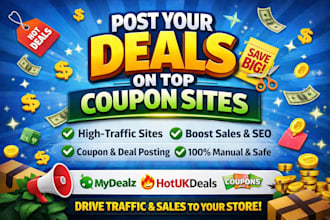 post your deal on hot deal sites like mydealz, hotukdeals, pepper for traffic