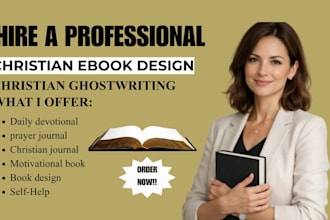 design, format christian ebook, journal, daily devotion, prayer book design