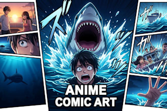 draw comic book illustration anime manga webtoon character nsfw or sfw