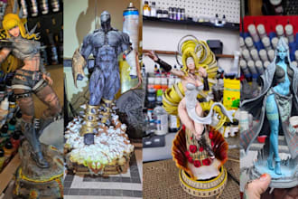 3d print and paint action figure anime figure tabletop miniatures