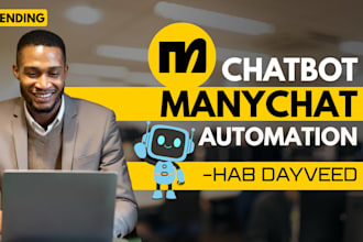 create a manychat chatbot for instagram, facebook, and whatsapp automation