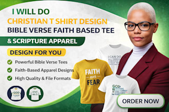 christian t shirt design bible verse faith based scripture apparel shopify store