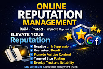 provide orm reverse SEO online reputation management service