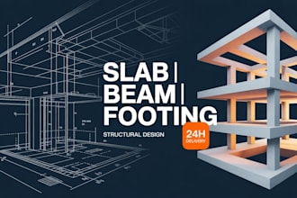 design reinforced concrete structures, slab, beam, footinng plans