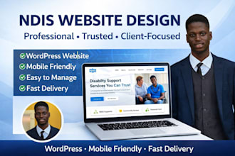 build wordpress ndis provider website disability support plan manager aged care