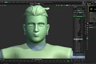 rig, convert, fix any 3d model for vrchat, vroid, mmd, vrm with arkit blendshape
