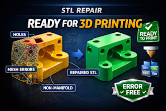 repair stl files fix mesh errors and optimize for 3d printing