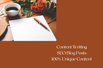write SEO blog posts and articles